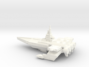 TCS Tiger's Claw - Bengal-class Strike Carrier in White Processed Versatile Plastic