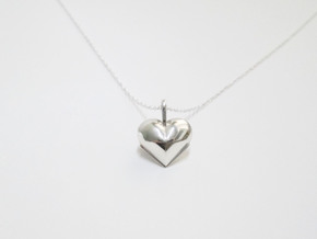 Love not war in Polished Silver: Small