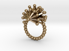 Urchin Cocktail Ring in Polished Gold Steel: 7.25 / 54.625