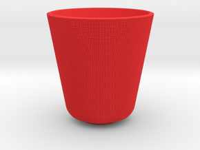 Pixel Mug in Red Processed Versatile Plastic