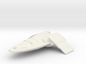 Fighter Shuttle Wings Extended in White Natural Versatile Plastic