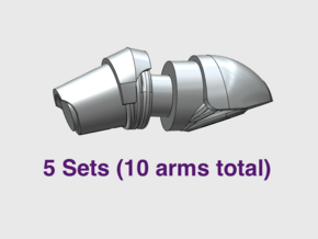 Gen:4 Maximus - Adjustable Arms  in Tan Fine Detail Plastic: Small