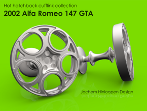 2002 Alfa Romeo 147 GTA Cufflinks in Natural Bronze