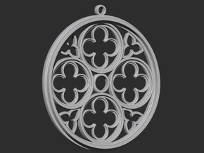  gotic pendant  in Tan Fine Detail Plastic