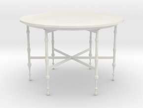 Moroccan tray table in White Natural Versatile Plastic