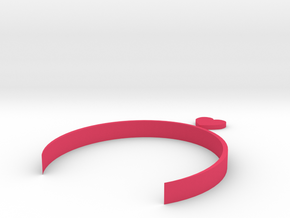 [1DAY_1CAD] HEART HEADBAND in Pink Processed Versatile Plastic