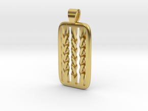 Twisting [pendant] in Polished Brass