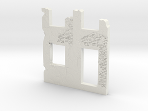 Building wall ruins 1/43 in White Natural Versatile Plastic