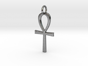 Ankh Pendant in Polished Silver