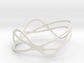 Harmonic Bracelet (67mm) in White Natural Versatile Plastic