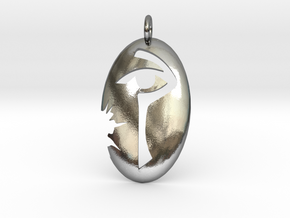 Pendant of Ioun in Polished Silver