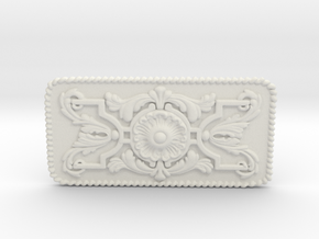 Jim West Buckle 2mm 4x2 in White Natural Versatile Plastic
