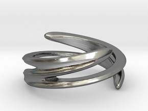 Fluid Twist (Inside diameter 16.6 mm) in Polished Silver