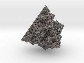 Sierpinski Tetrahedron (8.48 x 8.49 x 9 cm) in Polished Nickel Steel