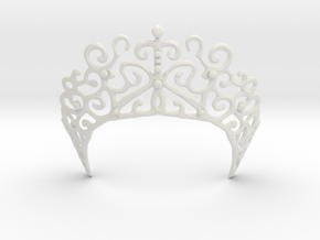 Romantic Crown in White Natural Versatile Plastic