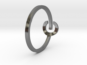 POWER ring in Polished Silver: 4 / 46.5