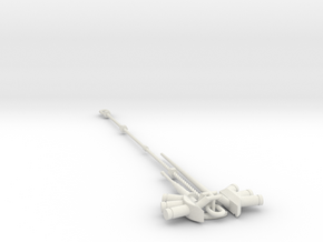 Mauler Rare Parts Set:Tow Cable, Antenna, Launcher in White Natural Versatile Plastic
