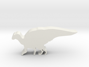 Dinosaur Island Meeple - Hadrosaurus in White Natural Versatile Plastic