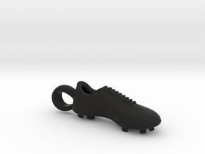 Soccer shoe in Black Natural Versatile Plastic