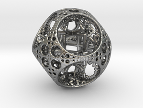 Apollonian Spherocube in Natural Silver