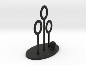 Quidditch Pitch Desk Toy in Black Natural Versatile Plastic