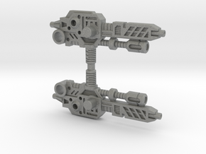 Thunderwing's Cyclone Cannon (3mm, 5mm) in Gray PA12: Small