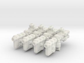 XM103 Lillours-OX Class Escort Frigate (4) in White Natural Versatile Plastic