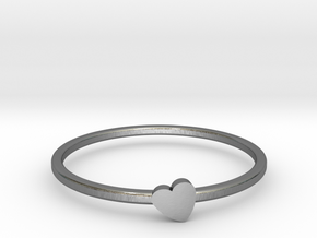 Letter Heart in Polished Silver: 7 / 54