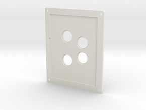 Towing Pin Plate AHT in White Natural Versatile Plastic
