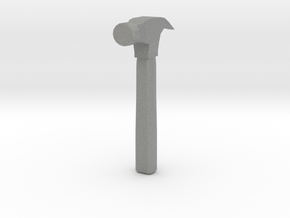  Low Poly Hammer in Gray PA12: Small