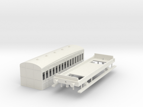 Bachmann Old Coaches 1st Class in White Natural Versatile Plastic
