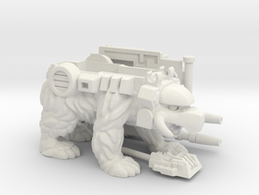 Chainclaw PotP Shell, Helmeted in White Natural Versatile Plastic: Large