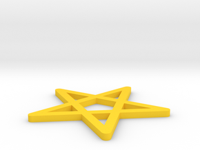 [1DAY 1CAD] STAR in Yellow Processed Versatile Plastic