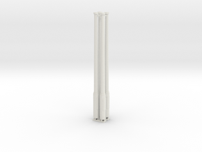 Betonmast 5m achteckig, hohl, DDR, 1:45, 4 Stück in White Natural Versatile Plastic