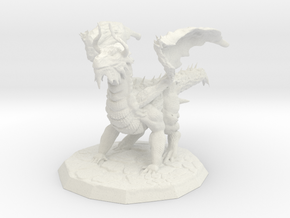 Regal Dragon in White Natural Versatile Plastic