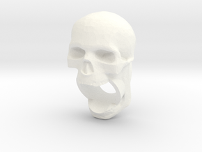 Skull Ring in White Processed Versatile Plastic: 7 / 54