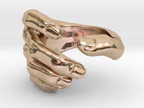 Forever Holding Hands in 14k Rose Gold Plated Brass: 4 / 46.5