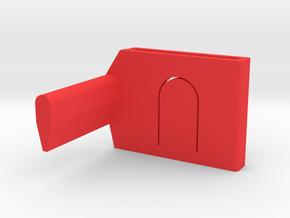 Switch Lock in Red Processed Versatile Plastic