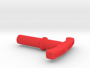 P51 Park Brake handle in Red Processed Versatile Plastic