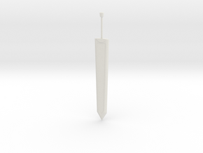 Smaller Heavy Sword in White Natural Versatile Plastic