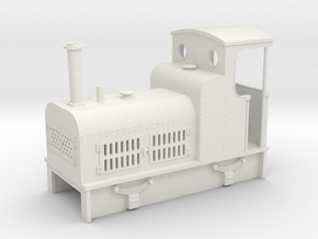 009 Cheap and easy Bagnall petrol loco  in White Natural Versatile Plastic