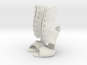 girl-sandal boot upper1 in White Natural Versatile Plastic