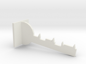 Modeling key hook in White Natural Versatile Plastic