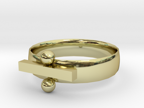 division Ring in 18K Yellow Gold