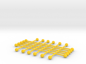 Net in Yellow Processed Versatile Plastic
