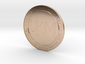ERC20 Token - OKM Coin in 14k Rose Gold Plated Brass