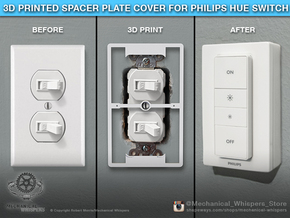 Philips Hue Dimmer Duplex Plate (US Toggle) in White Natural Versatile Plastic