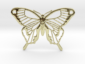 Rune Butterfly in 18k Gold Plated Brass