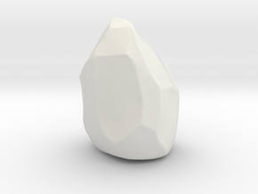 Miniature rock in White Natural Versatile Plastic