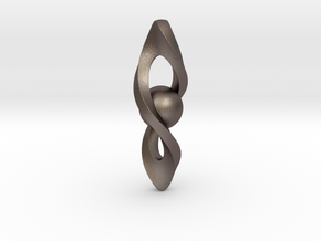 spin_001 in Polished Bronzed-Silver Steel